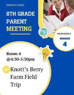8th Grade Parent Meeting